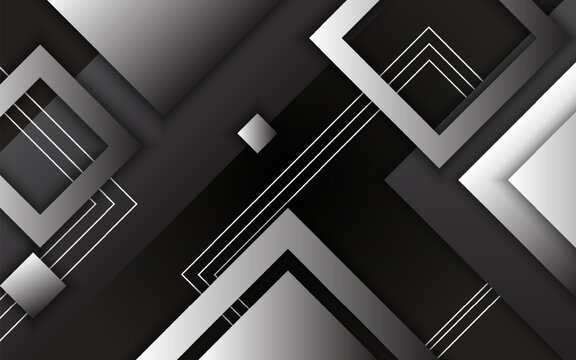 Background Combination Of Squares And Triangles