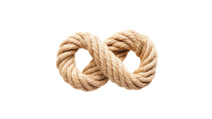 Obraz premium Coil of strong natural rope isolated on white background 