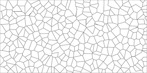 Obraz premium A Complex Digital Fractal Pattern and Interwoven Algorithmic Details. Black & white broken quartz stained glass & seamless pattern vintage background. Retro White Camouflage Seamless Vector Pattern wi