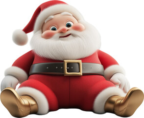 Cartoon Santa Claus 3D Illustration
