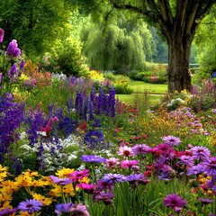 Vibrant Bloom in Botanical Beauty: A picturesque display of colorful flora, each petal carefully placed. This photo encapsulates the artistry of nature.