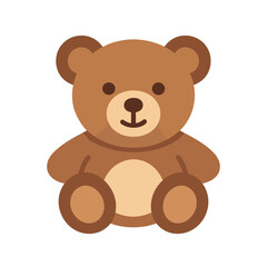 Teddy bear illustration on a transparent background  