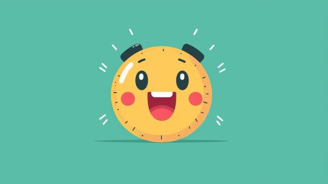 countdown timer features bright animated emoji brings unexpected twist, adding humor and surprise digital content smooth pastel colors and modern design - Powered by Adobe
