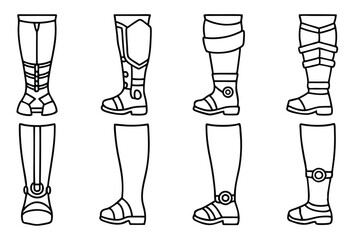 Leg braces enhance balance and control art