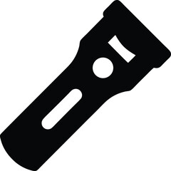 magnetic stud finder used in structural work silhouette engineering tool vector