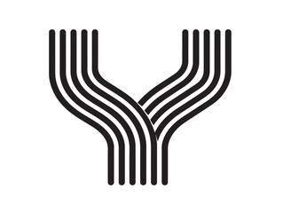 Minimal Line Art Lines Icon for Stylish Graphic Elements  