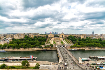 The Palais de Chaillot at Place du Trocadero, Paris, France