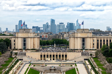 The Palais de Chaillot at Place du Trocadero, Paris, France