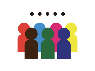 静かな会議のアイコンのイラスト