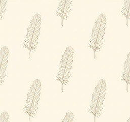 feathers seamless pattern