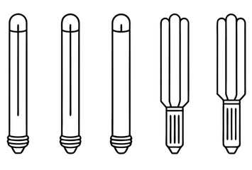 Light tubes shape elegance via line art
