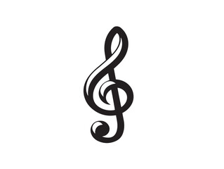 Fototapeta premium Elegant Outline Music Icon in Minimalist Modern Vector Style 