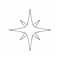 Obraz premium Sharp starburst geometric shape points abstract