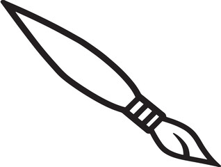 Elegant Minimal Paint Icon Artwork With Sleek Line Details  