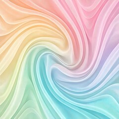 Obraz premium Abstract Pastel Rainbow Swirling Fabric Texture Background