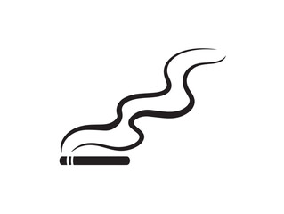 Unique Smoke Graphic Using Minimal Artistic Vector Style