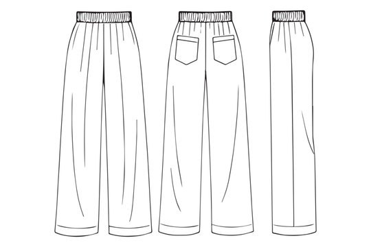 Comfortable relaxed fit pajama pants, easy going lounge wear for home relaxation, front view, casual fashion.