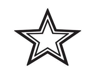 Obraz premium Refined Star Icon Designed with Simple Minimal Vector Style 