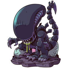 Heroes and villain cliparts