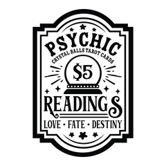 Psychic Readings $5 - Crystal Balls, Tarot Cards, Love, Fate, Destiny
