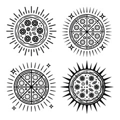 Modern Pizza Logo for Food Industry