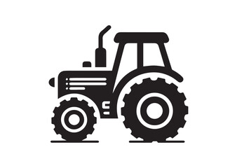 Tractor silhouette vector illustration