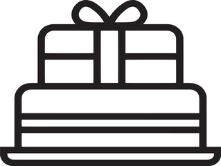 Beautiful Wedding Invitation Icon Clean Minimalist 2D Vector Illustration  