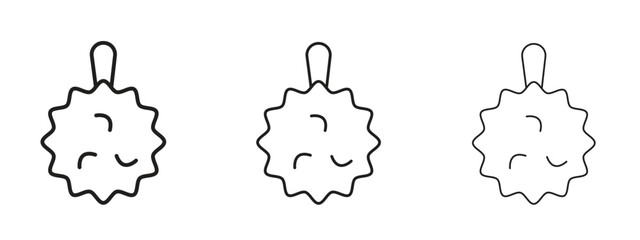 Shower sponge ball icons. Outline or line icon design bundle.