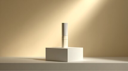 Elegant beauty product displayed under soft spotlight