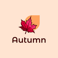Autumn Maple Leaf Logo Minimalist Design for Branding