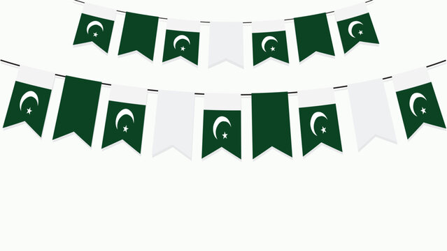 Pakistan Flag Bunting for Patriotic Events