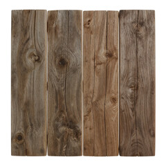 Rustic elegance showcased through aged wooden planks texture with transparent background