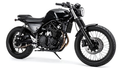 Fototapeta premium Black custom motorcycle