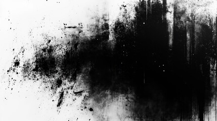 Grungy Black and White Textured Frame