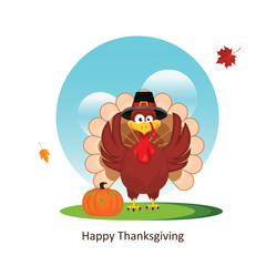  turkey character illustration