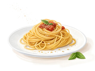 spaghetti with tomato sauce