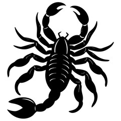 Fototapeta premium Scorpion Silhouette Icon - Arachnid Outline