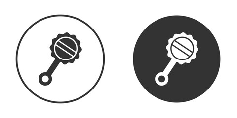 baby rattle icon for web, mobile and infographics.