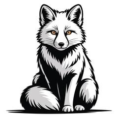 fox cartoon isolated