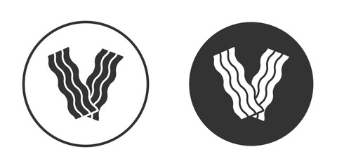 Bacon icon for web, mobile and infographics.