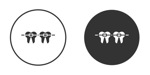 Braces icon for web, mobile and infographics.