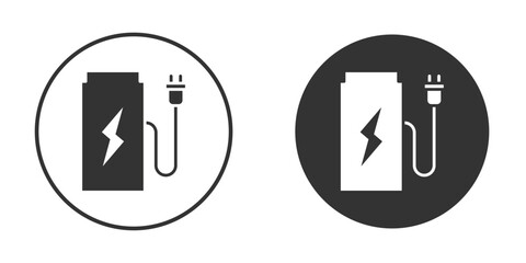 Charging station icon for web, mobile and infographics.