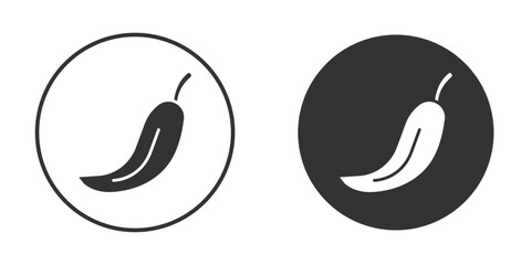 chilli pepper icon for web, mobile and infographics.