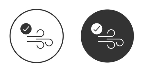Clean Air icon for web, mobile and infographics.