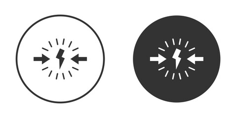 Conflict icon for web, mobile and infographics.