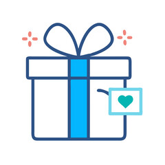 gift present reward icon design.