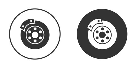 Disk brake icon for web, mobile and infographics.
