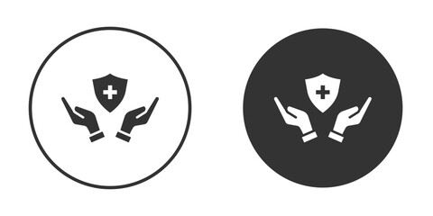 Health insurance icon for web, mobile and infographics.