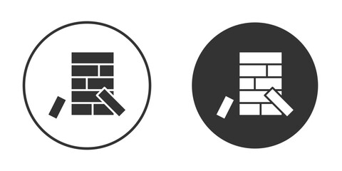Jenga icon for web, mobile and infographics.