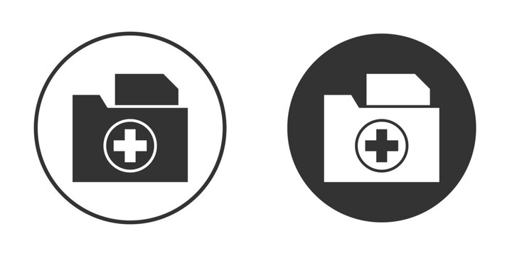 Medical history icon for web, mobile and infographics.